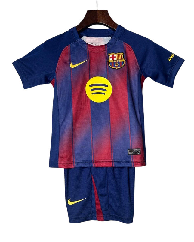 Kit Nike FC Barcelona Camisola + Calção 25 / 26 Equipamento Principal