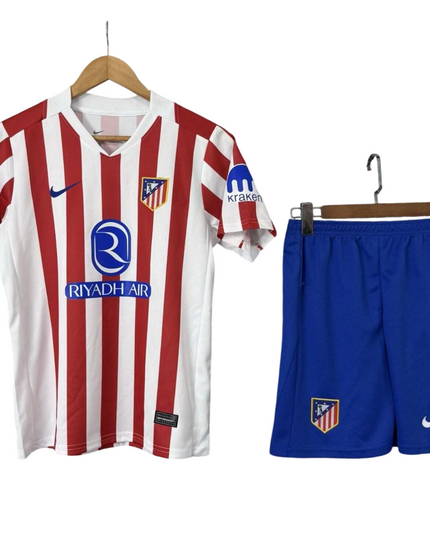 Kit Atlético Madrid  Camisola + Calção 25 / 26 Equipamento Principal