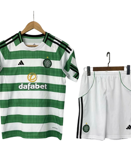 Kit Adidas Camisola + Calção Celtic 25/26 Equipamento Principal