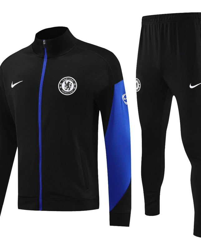 Fato de Treino Chelsea Black with Blue Accents