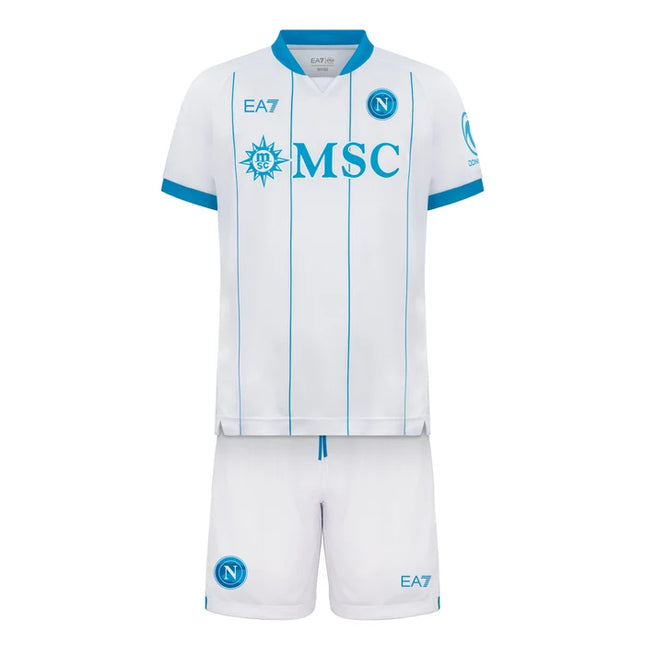 Kit Emporio Armani SSC Napoli Camisola + Calção 26 / 27 Equipamento Secundário
