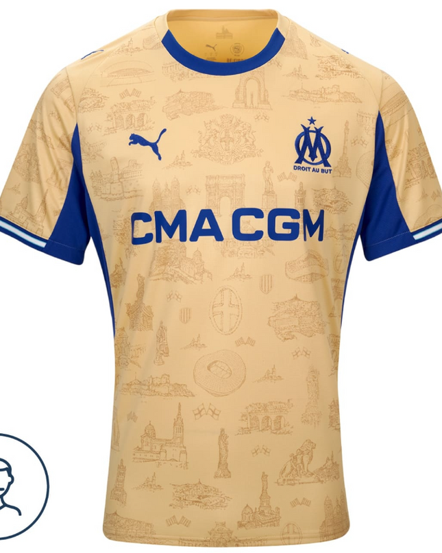 Camisola Puma Olympique de Marseille 25/26 Quarto Equipamento