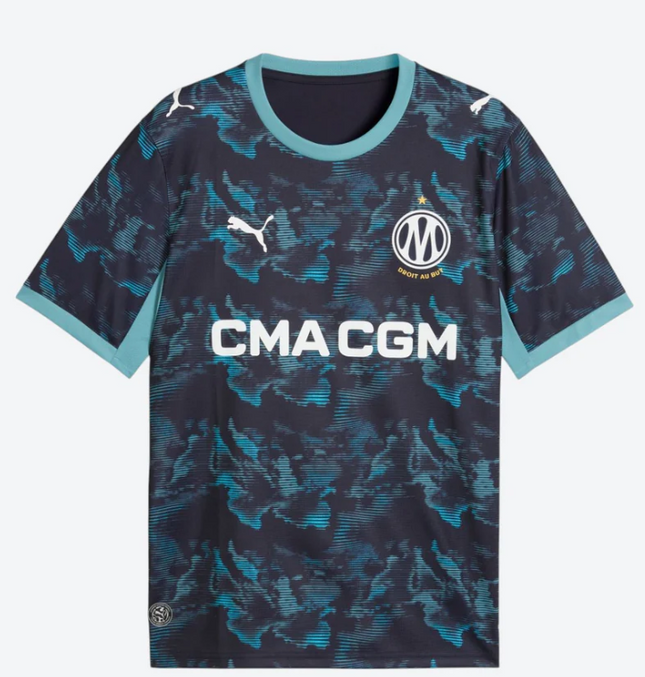 Kit Puma Marselha  Camisola + Calção 26 / 27 Equipamento Segundo