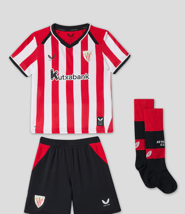 Kit Castore Athletic Club Bilbao  Camisola + Calção 26 / 27 Equipamento Principal