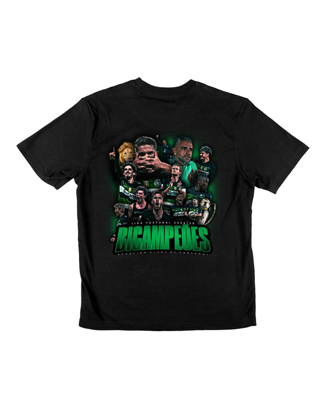 T-Shirt Sporting Bicampeão 2025