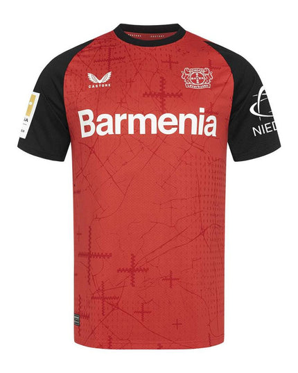 Kit Castore Bayer 04 Leverkusen Camisola + Calção 24/25 Equipamento Principal