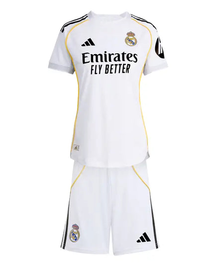 Kit Adidas Real Madrid CF Camisola + Calção 25 / 26 Equipamento Principal