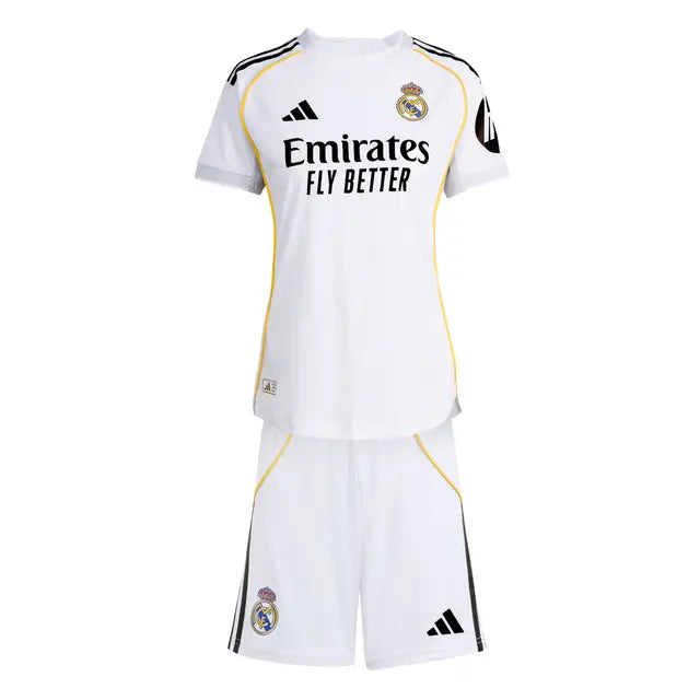 Kit Adidas Real Madrid CF Camisola + Calção 25 / 26 Equipamento Principal