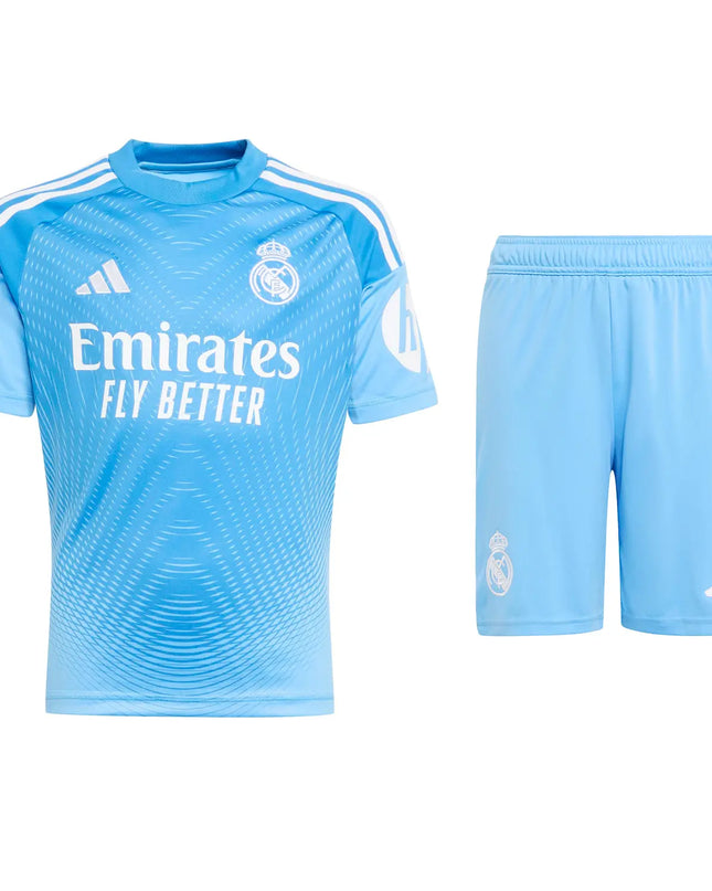 Kit Adidas Real Madrid CF Camisola + Calção 25 / 26 Equipamento Principal Guarda - Redes