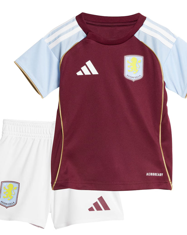 Kit Adidas Camisola + Calção Aston Villa Football Club 25/26 Equipamento Principal