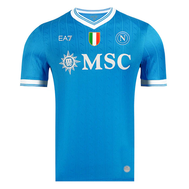 Kit Emporio Armani SSC Napoli Camisola + Calção 25 / 26 Equipamento Principal