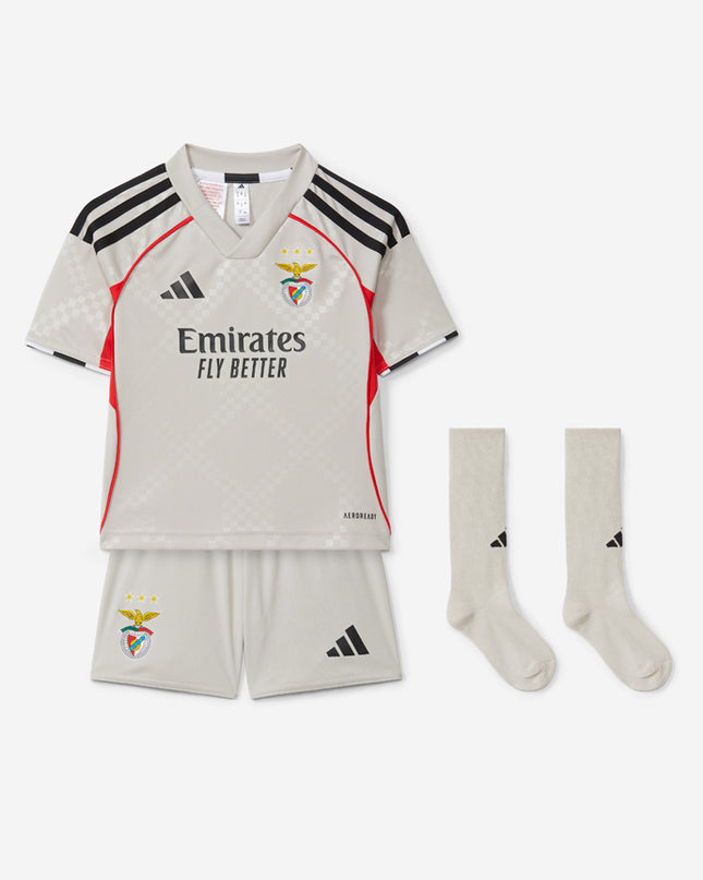 Kit Adidas Sport Lisboa e Benfica Camisola + Calção 25/26 Segundo Equipamento