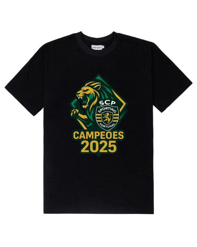 T-Shirt Sporting campeão 2025